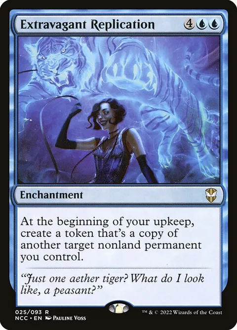 Extravagant Replication, card 25 from New Capenna Commander