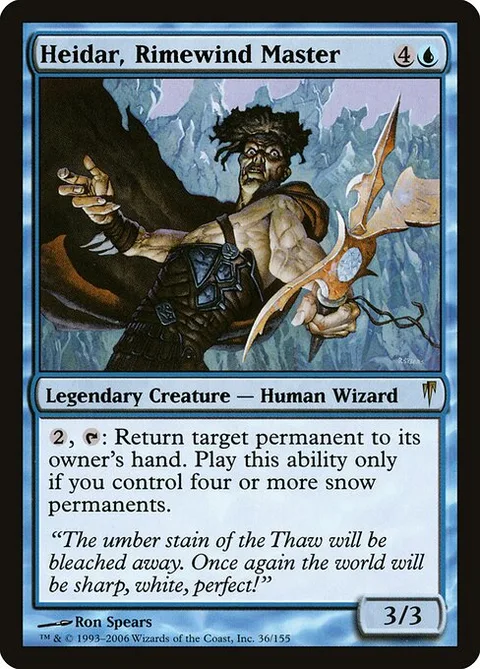 Heidar, Rimewind Master, card 36 from Coldsnap