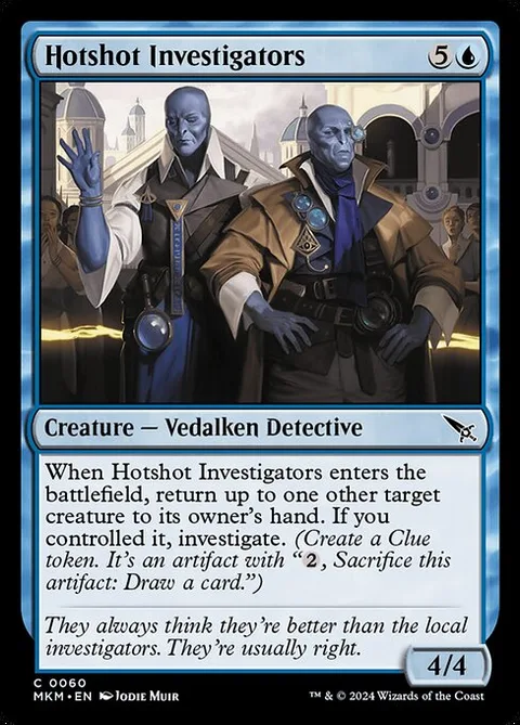 Hotshot Investigators, card 60 from Murders at Karlov Manor