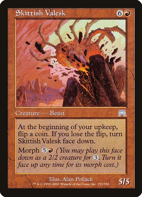 Skittish Valesk, card 231 from Onslaught