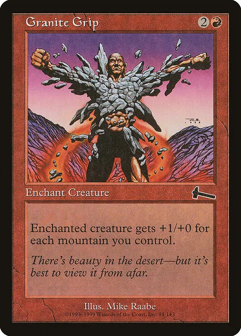 Granite Grip, card 81 from Urza's Legacy