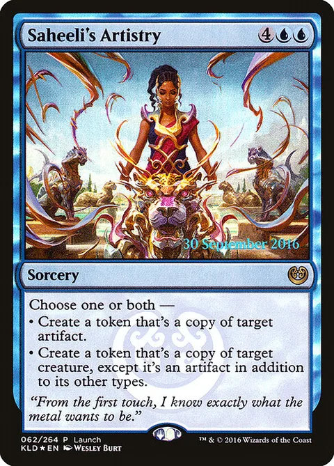 Saheeli's Artistry, carte 62 de Kaladesh Promos