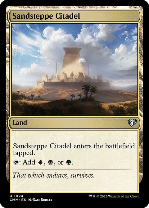 Sandsteppe Citadel, card 1024 from Commander Masters
