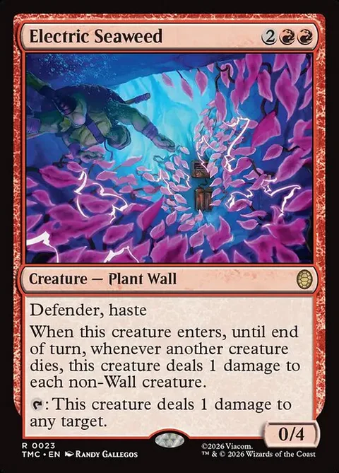 Electric Seaweed, card 23 from Teenage Mutant Ninja Turtles Eternal