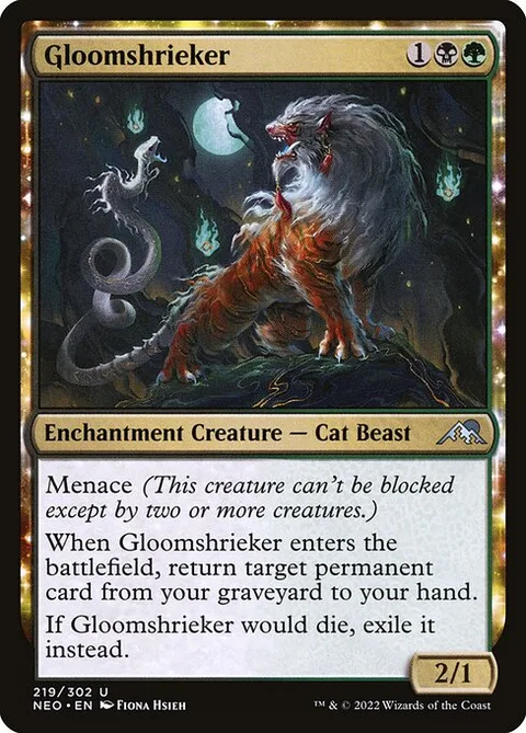 Gloomshrieker, carte 219 de Kamigawa: Neon Dynasty