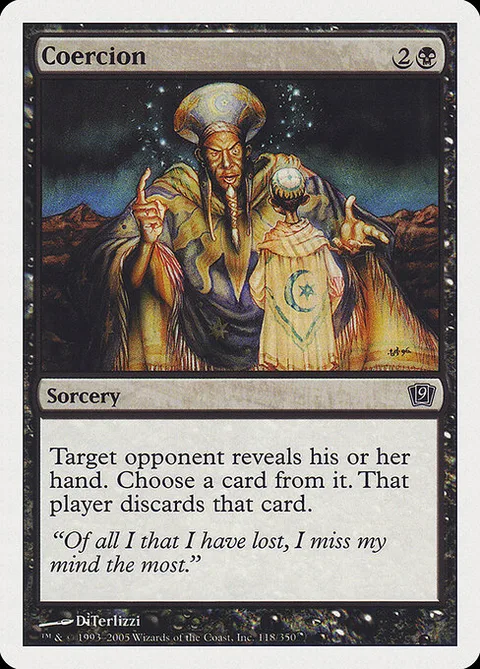 Coercion, card 118 from Ninth Edition