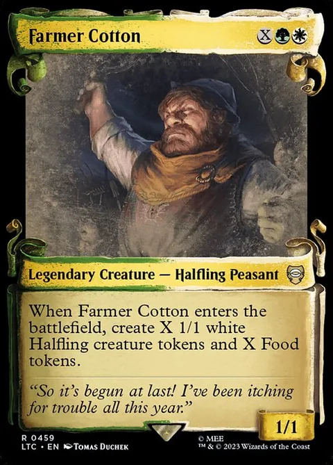 Farmer Cotton, card 459 from Tales of Middle-earth Commander