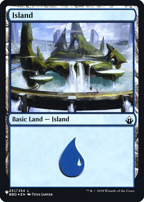 Island, card BBD-251 from The List