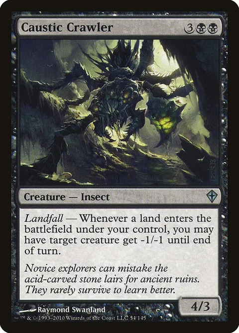 Caustic Crawler, card 54 from Worldwake
