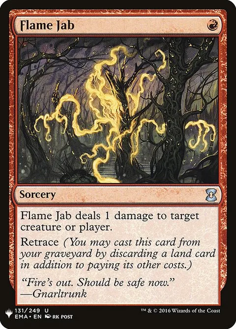 Flame Jab, carte EMA-131 de The List