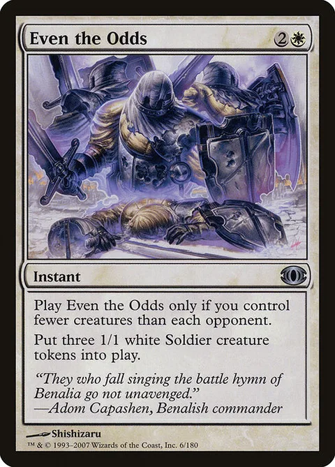 Even the Odds, card 6 from Future Sight