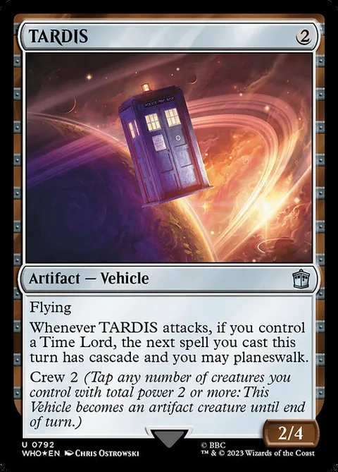 TARDIS, card 792 from Doctor Who