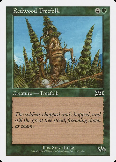 Redwood Treefolk, carte 247 de Classic Sixth Edition