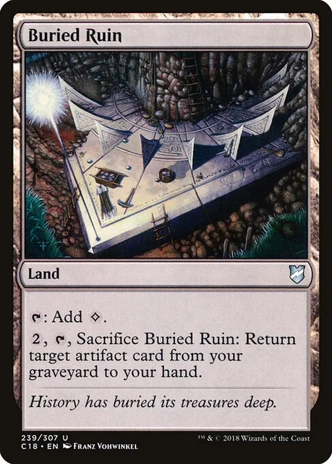 Buried Ruin, carte 239 de Commander 2018