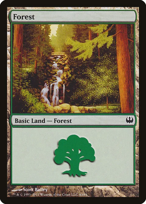 Forest, carte 43 de Duel Decks: Knights vs. Dragons