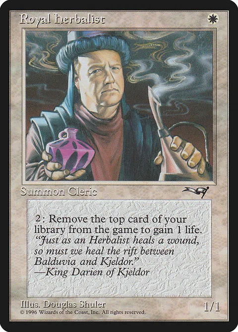 Royal Herbalist, card 15a from Alliances