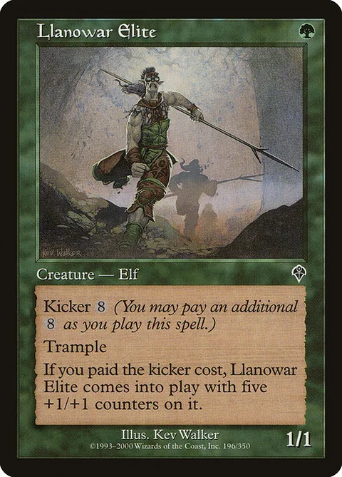 Llanowar Elite, card 196 from Invasion