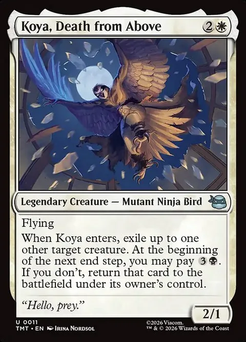 Koya, Death from Above, card 11 from Teenage Mutant Ninja Turtles