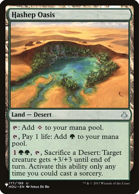 Hashep Oasis, carte HOU-177 de The List