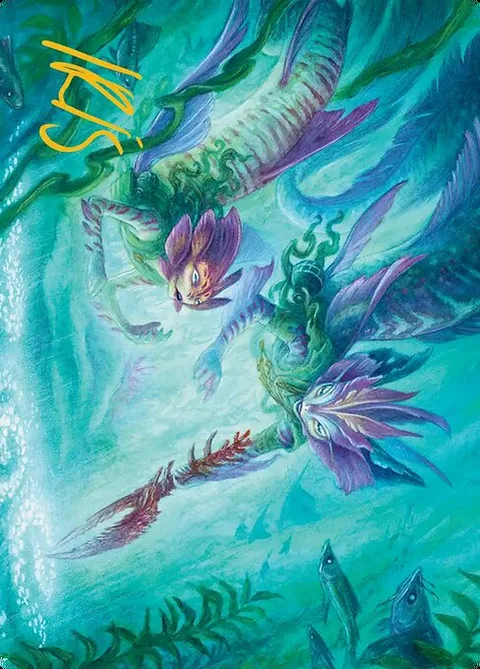 Silvergill Mentor // Silvergill Mentor, card 10 from Lorwyn Eclipsed Art Series