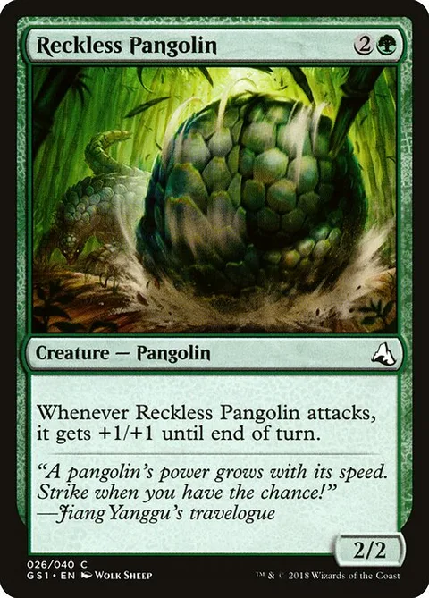Reckless Pangolin, card 26 from Global Series Jiang Yanggu & Mu Yanling