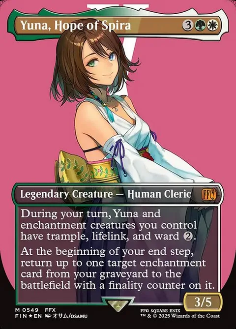 Yuna, Hope of Spira, card 549 from Final Fantasy