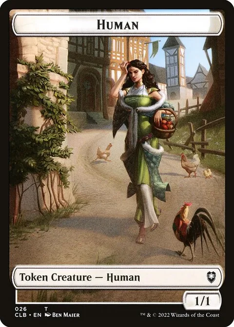 Human, card 26 from Battle for Baldur's Gate Tokens