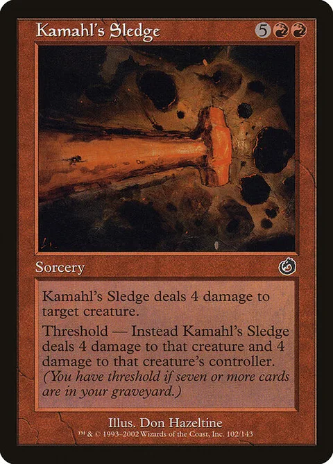 Kamahl's Sledge, carte 102 de Torment