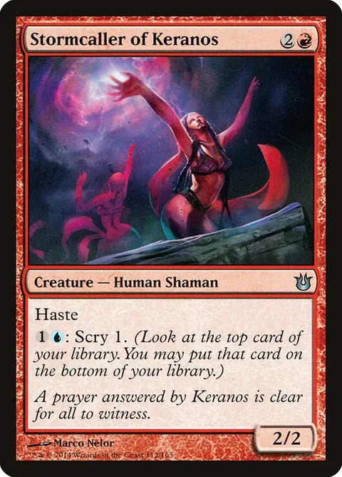Stormcaller of Keranos, carte 112 de Born of the Gods