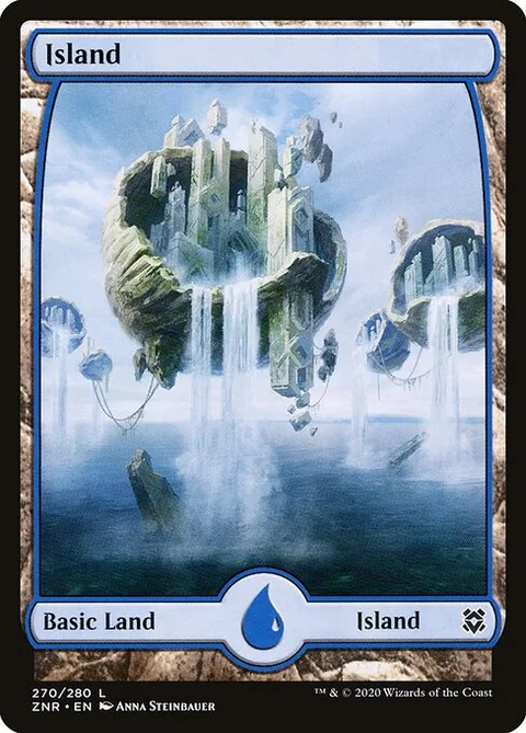 Island, card 270 from Zendikar Rising