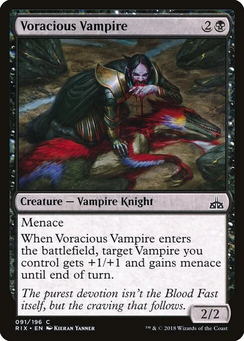 Voracious Vampire, carte 91 de Rivals of Ixalan
