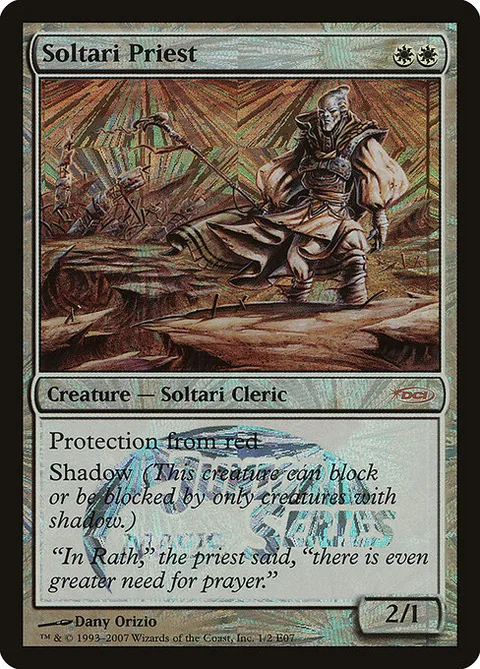 Soltari Priest, carte 1E07 de Junior Series Europe