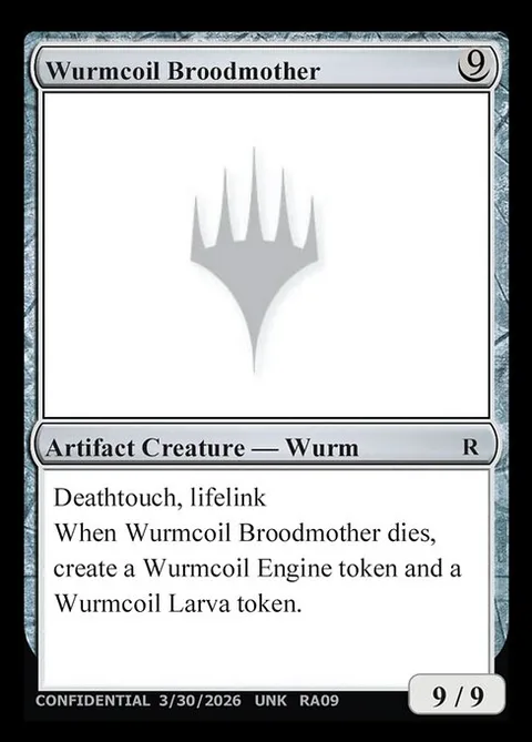 Wurmcoil Broodmother, carte RA09 de Unknown Event