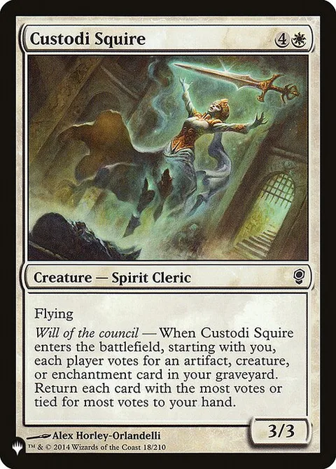 Custodi Squire, card CNS-18 from The List