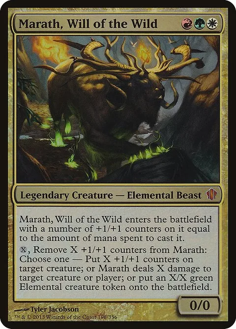 Marath, Will of the Wild, carte 198 de Commander 2013 Oversized