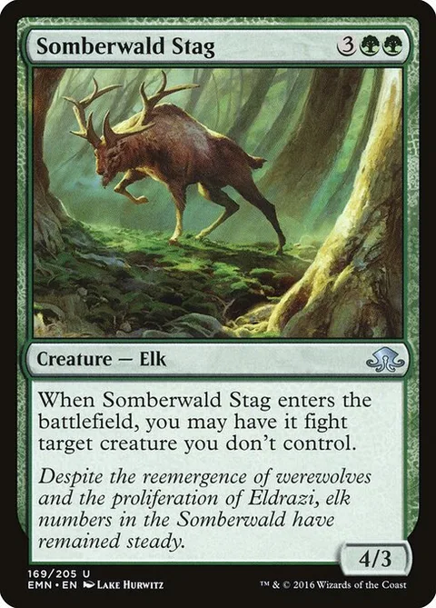 Somberwald Stag, carte 169 de Eldritch Moon