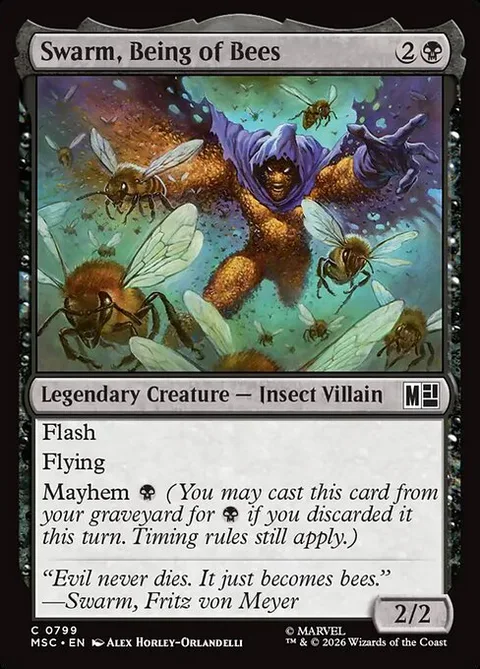 Swarm, Being of Bees, card 799 from Marvel Super Heroes Commander