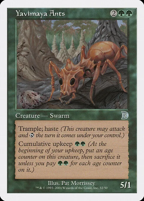 Yavimaya Ants, card 32 from Deckmasters