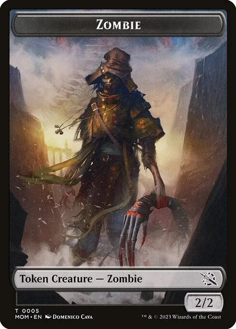 Zombie, card 5 from March of the Machine Tokens