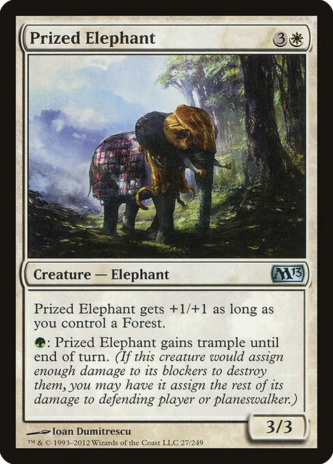 Prized Elephant, card 27 from Magic 2013