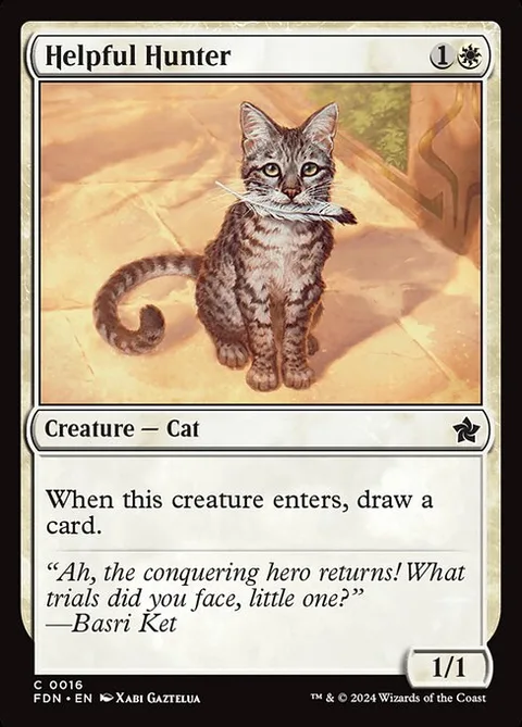 Helpful Hunter, card 16 from Foundations