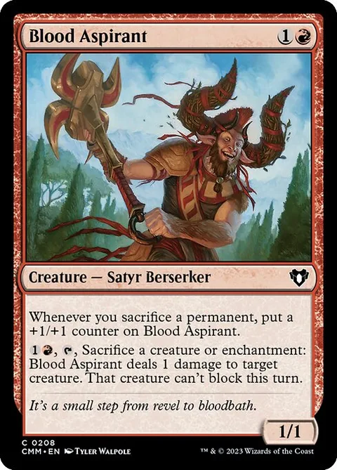 Blood Aspirant, carte 208 de Commander Masters