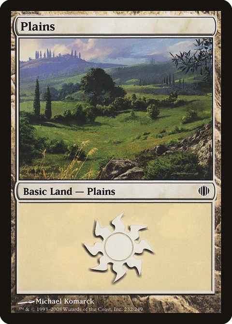 Plains, card 232 from Shards of Alara