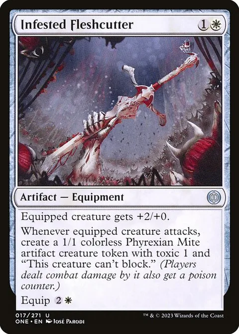 Infested Fleshcutter, carte 17 de Phyrexia: All Will Be One