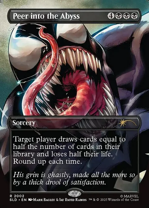 Peer into the Abyss, card 2002 from Secret Lair Drop