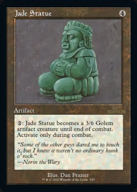 Jade Statue, card 547 from 30th Anniversary Edition