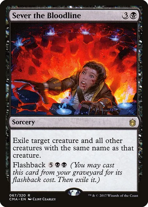 Sever the Bloodline, card 67 from Commander Anthology