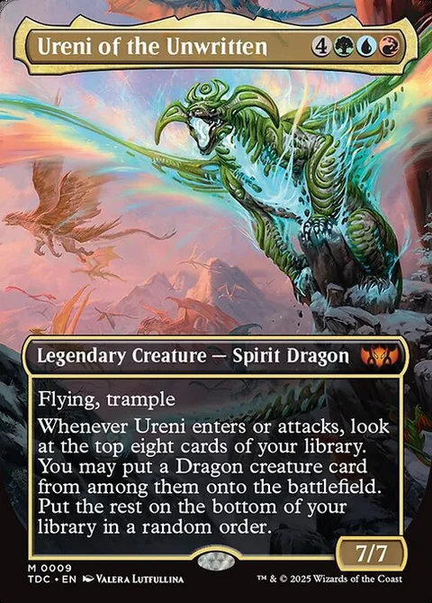 Ureni of the Unwritten, card 9 from Tarkir: Dragonstorm Commander
