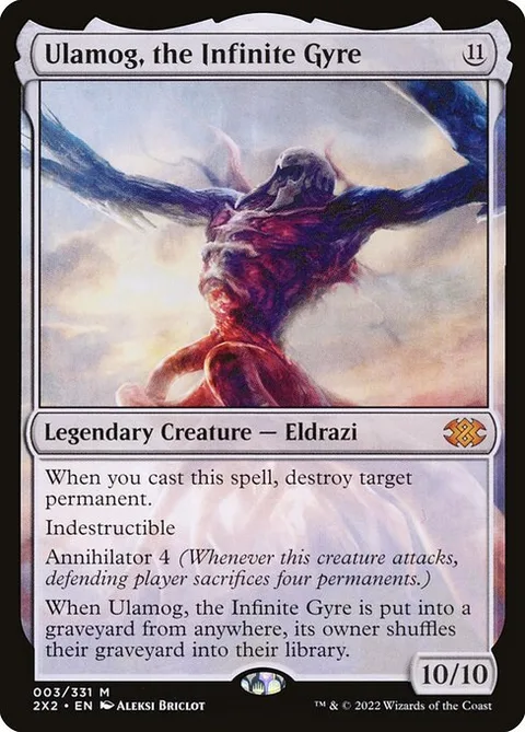 Ulamog, the Infinite Gyre, card 3 from Double Masters 2022