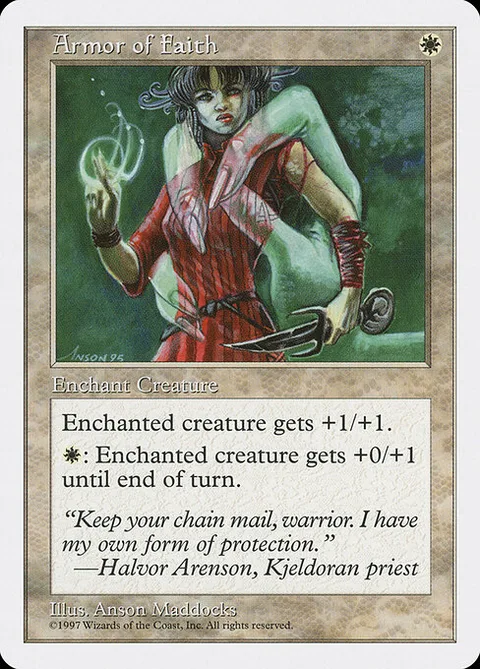 Armor of Faith, card 8 from Fifth Edition